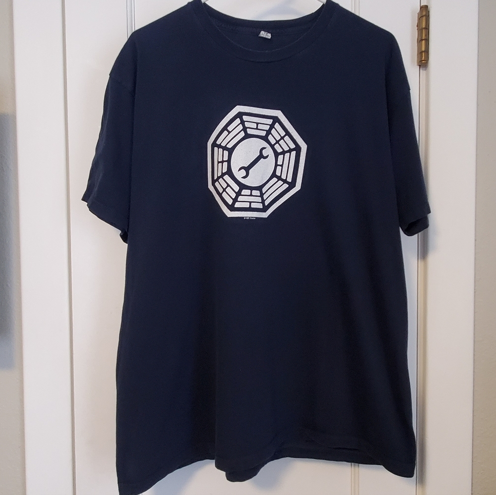 Alstyle Vintage LOST XL Dharma Initiative dark blue t-shirt ABC Studios